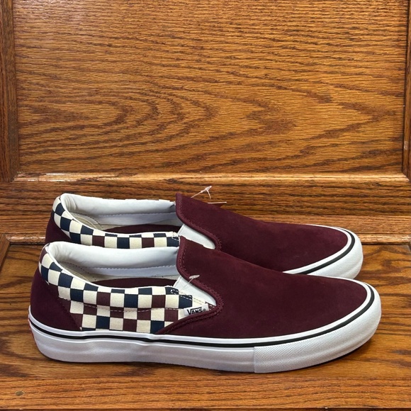 Vans Slip On Pro Multi Checker Port Royale Shoes - Picture 3 of 9